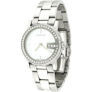 gucci 101l w 0.48ctw round diamond g bezel|Gucci g chrono 44mm.